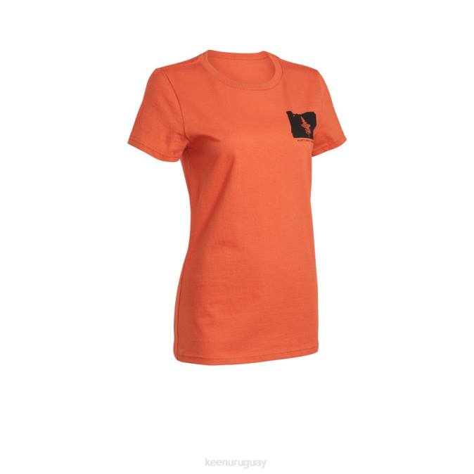 KEEN 8NRX629 ropa ocre quemado mujer camiseta pnw
