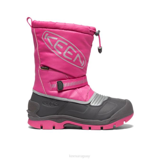 KEEN 8NRX1001 calzado fucsia violeta/plata niños grandes bota impermeable para nieve troll