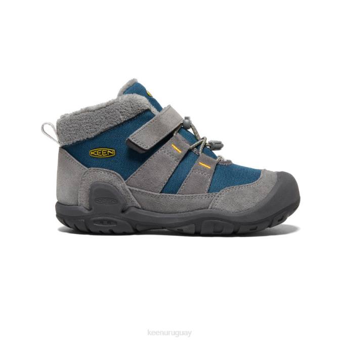 KEEN 8NRX1003 calzado gris acero/azul ala verde azulado niños grandes chukka nudo