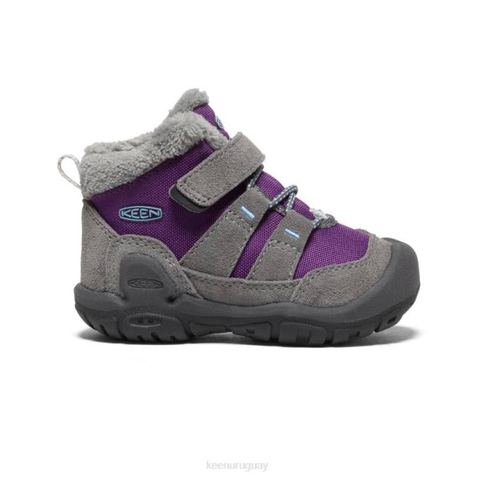 KEEN 8NRX1005 calzado gris acero/carisma niños pequeños chukka nudo