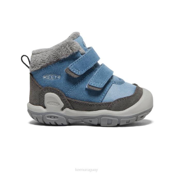 KEEN 8NRX1012 calzado imán/sombra azul niños pequeños chukka con doble correa y nudo