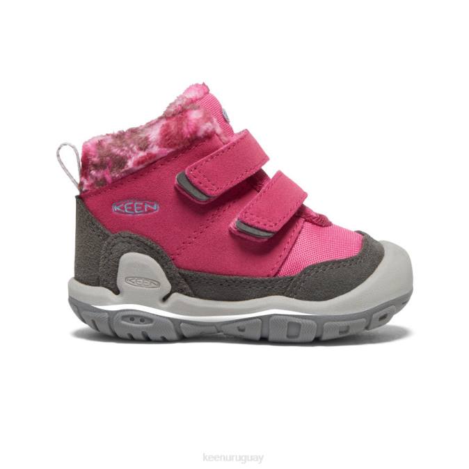 KEEN 8NRX1013 calzado paloma de la fruta/negro niños pequeños chukka con doble correa y nudo