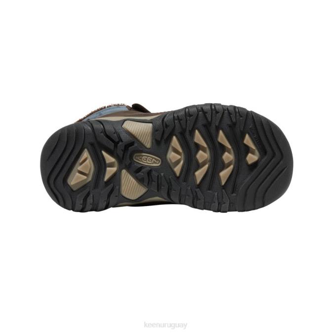 KEEN 8NRX1016 calzado grano de café/azul ala verde azulado niños grandes bota impermeable greta