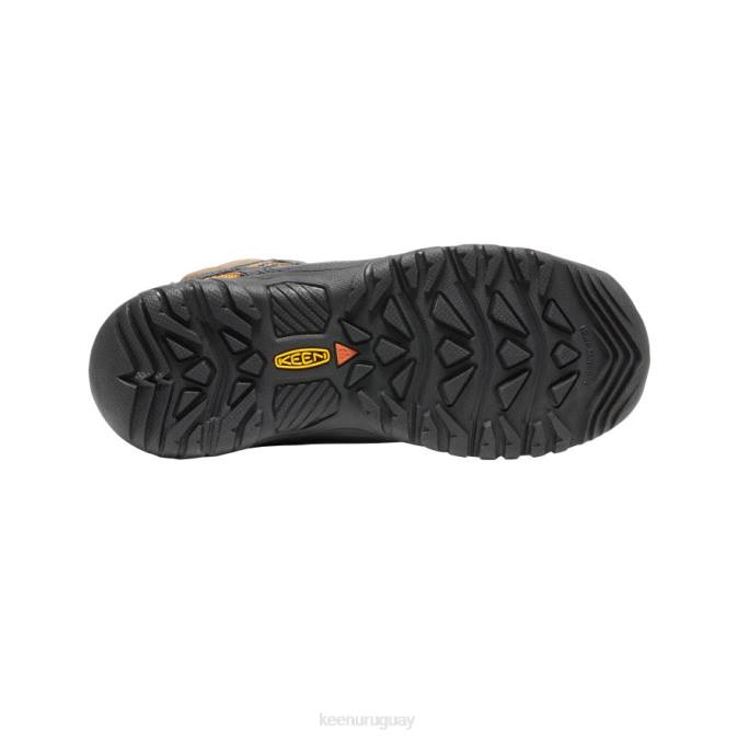 KEEN 8NRX895 calzado tierra oscura/marrón dorado niños grandes bota impermeable targhee