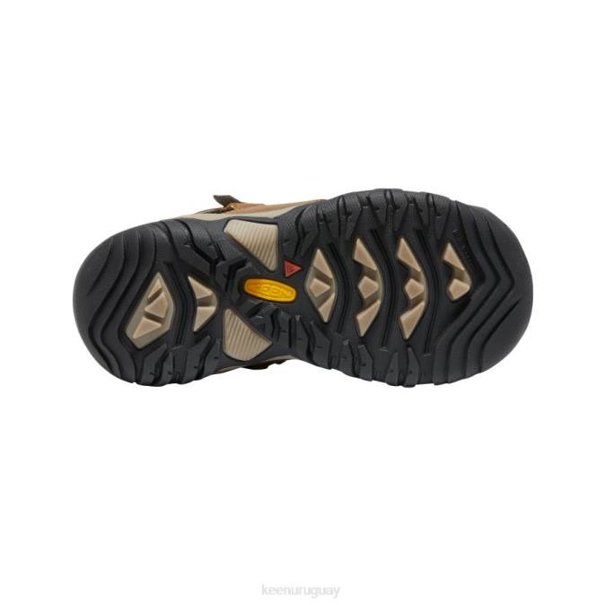 KEEN 8NRX905 calzado bisonte/alfombra roja pequeños niños bota impermeable ridge flex