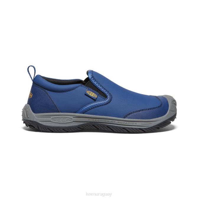 KEEN 8NRX717 calzado profundidades azules/negro niños grandes perro de velocidad sin cordones