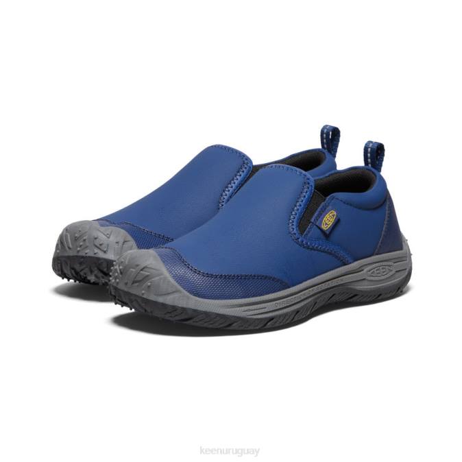 KEEN 8NRX717 calzado profundidades azules/negro niños grandes perro de velocidad sin cordones