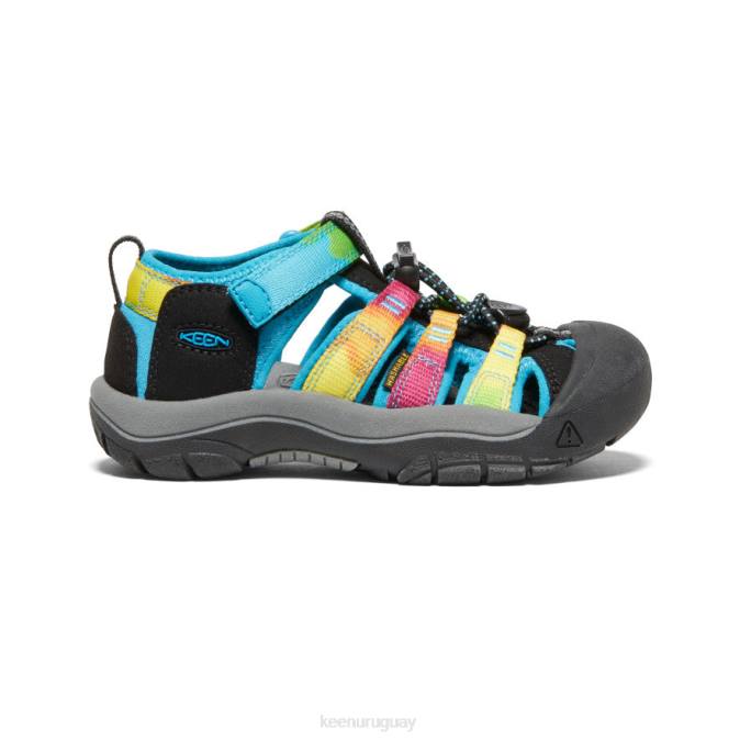 KEEN 8NRX731 calzado teñido anudado del arco iris pequeños niños newport h2