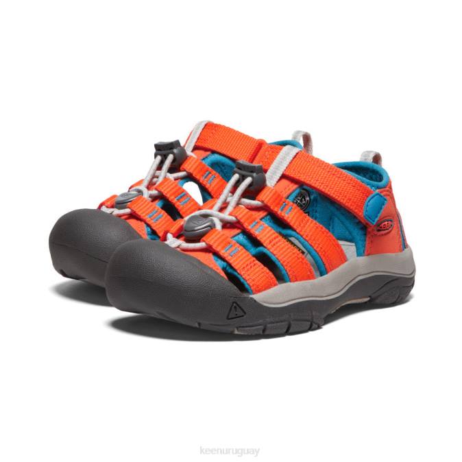 KEEN 8NRX738 calzado naranja seguridad/azul fiordo pequeños niños newport h2