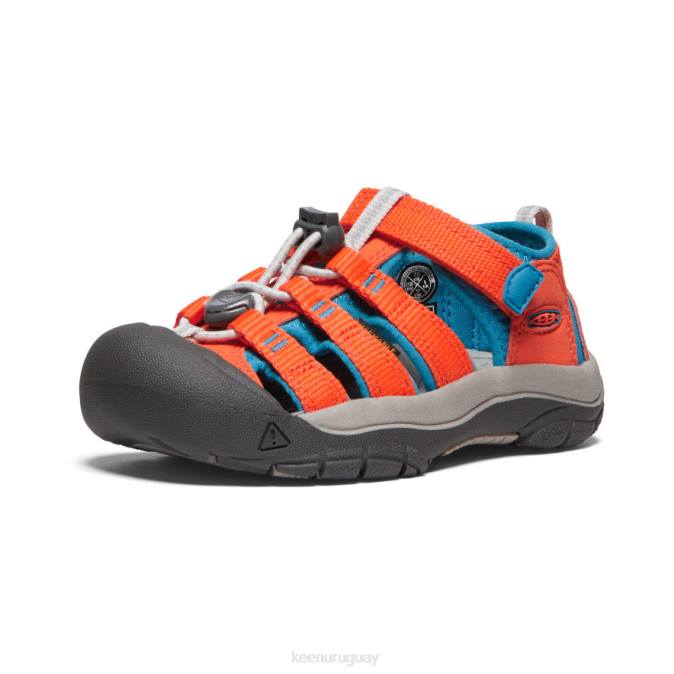 KEEN 8NRX738 calzado naranja seguridad/azul fiordo pequeños niños newport h2