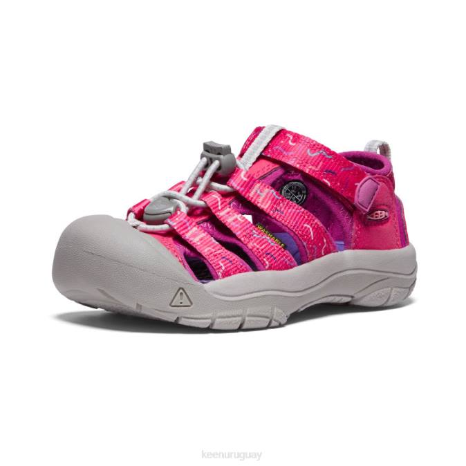 KEEN 8NRX739 calzado azalea/festival fucsia pequeños niños newport h2