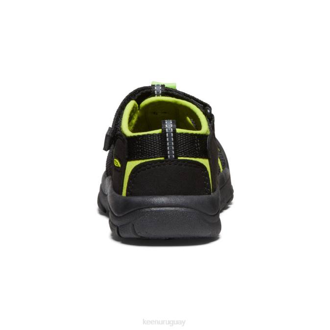 KEEN 8NRX745 calzado negro/verde lima pequeños niños newport h2