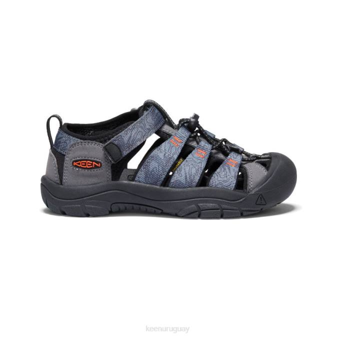 KEEN 8NRX755 calzado gris acero/negro niños grandes newport h2