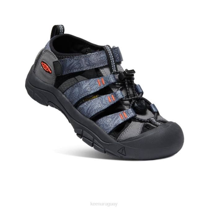 KEEN 8NRX755 calzado gris acero/negro niños grandes newport h2