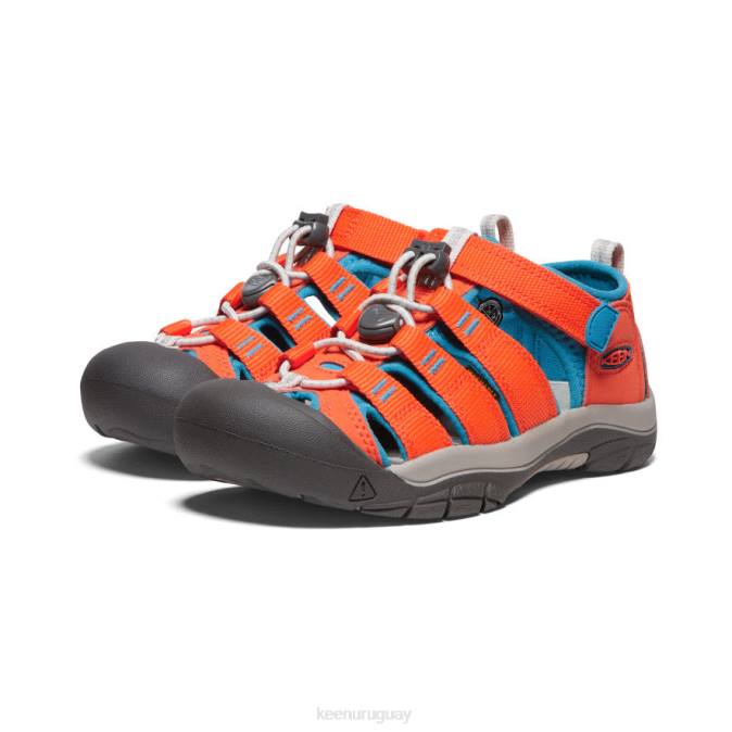 KEEN 8NRX756 calzado naranja seguridad/azul fiordo niños grandes newport h2
