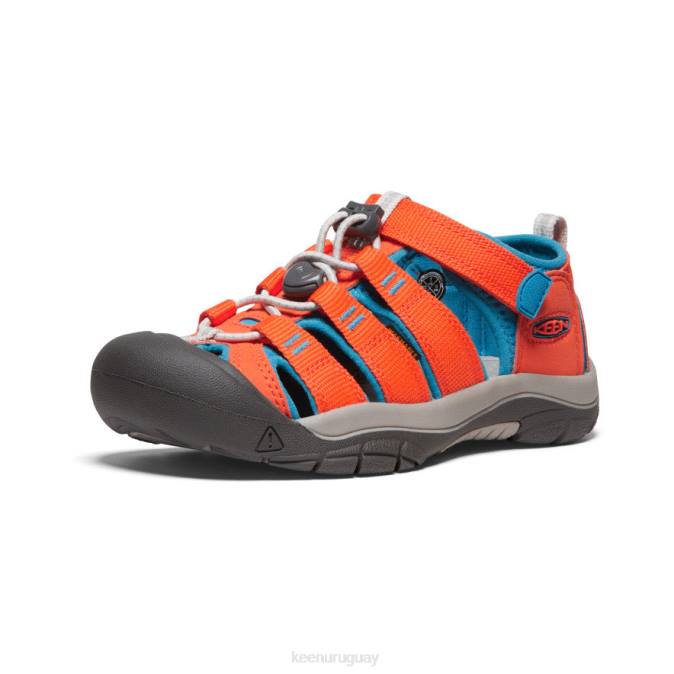 KEEN 8NRX756 calzado naranja seguridad/azul fiordo niños grandes newport h2