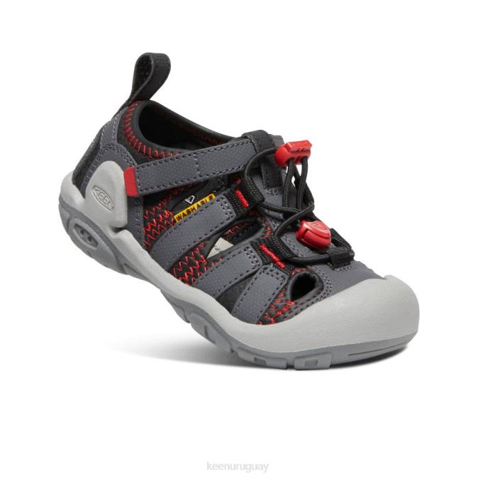 KEEN 8NRX773 calzado imán/alfombra roja pequeños niños arroyo nudo