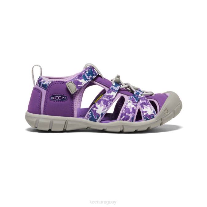KEEN 8NRX795 calzado camuflaje/tillandsia morado niños grandes seacamp ii cnx