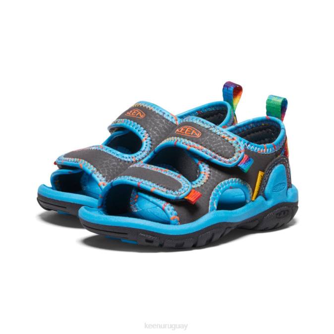 KEEN 8NRX814 calzado imán/teñido anudado niños pequeños Knotch Creek con puntera abierta