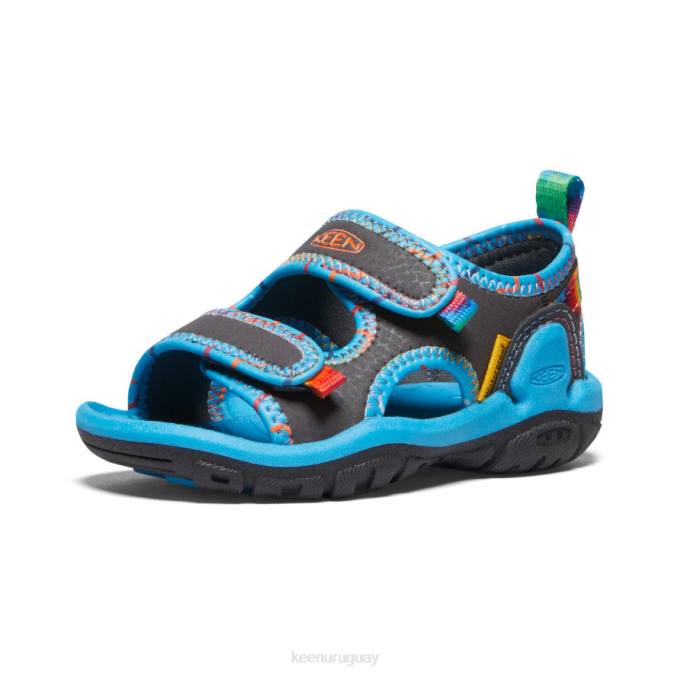 KEEN 8NRX814 calzado imán/teñido anudado niños pequeños Knotch Creek con puntera abierta