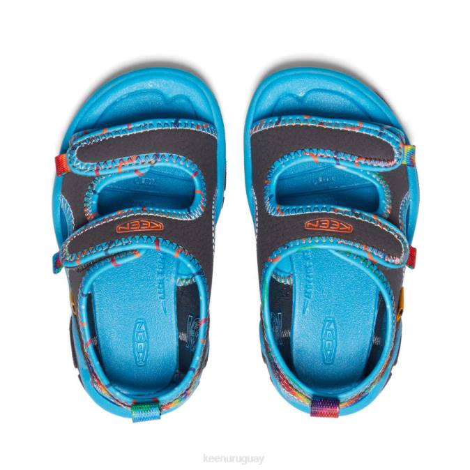KEEN 8NRX814 calzado imán/teñido anudado niños pequeños Knotch Creek con puntera abierta