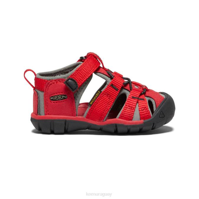 KEEN 8NRX824 calzado rojo carreras/gárgola niños pequeños seacamp ii cnx