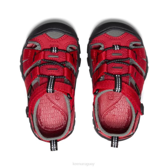 KEEN 8NRX824 calzado rojo carreras/gárgola niños pequeños seacamp ii cnx