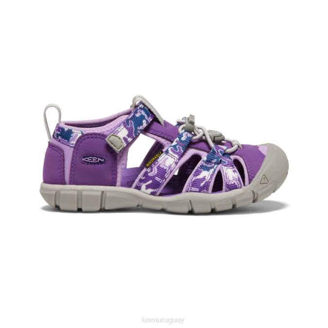 KEEN 8NRX851 calzado camuflaje/tillandsia morado pequeños niños seacamp ii cnx