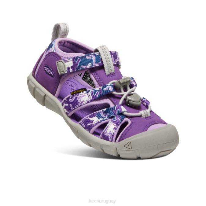 KEEN 8NRX851 calzado camuflaje/tillandsia morado pequeños niños seacamp ii cnx