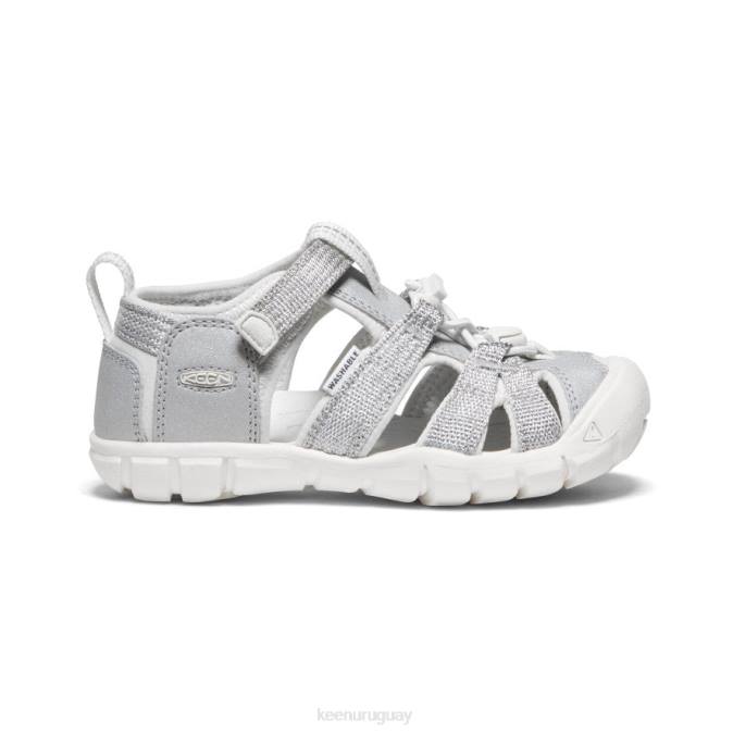 KEEN 8NRX857 calzado plata/blanco estrella pequeños niños seacamp ii cnx