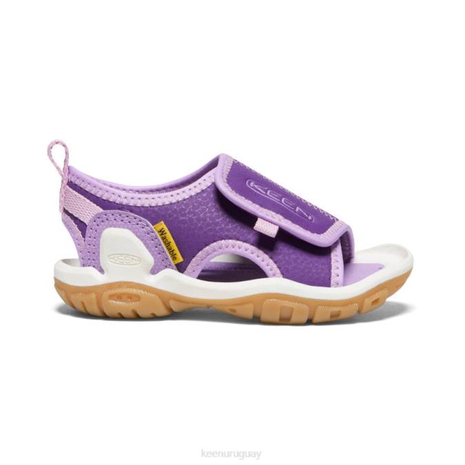 KEEN 8NRX933 calzado tilandsia violeta/lavanda inglesa niños pequeños Knotch River con puntera abierta