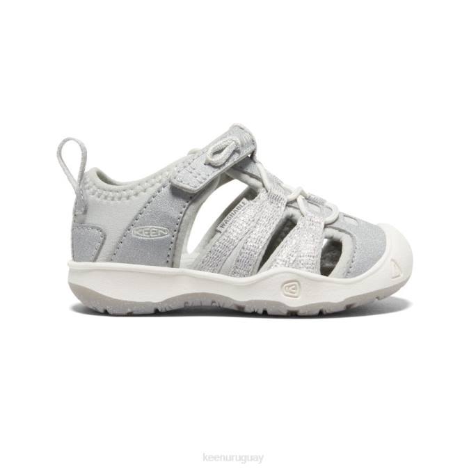 KEEN 8NRX956 calzado plata niños pequeños sandalia moxie
