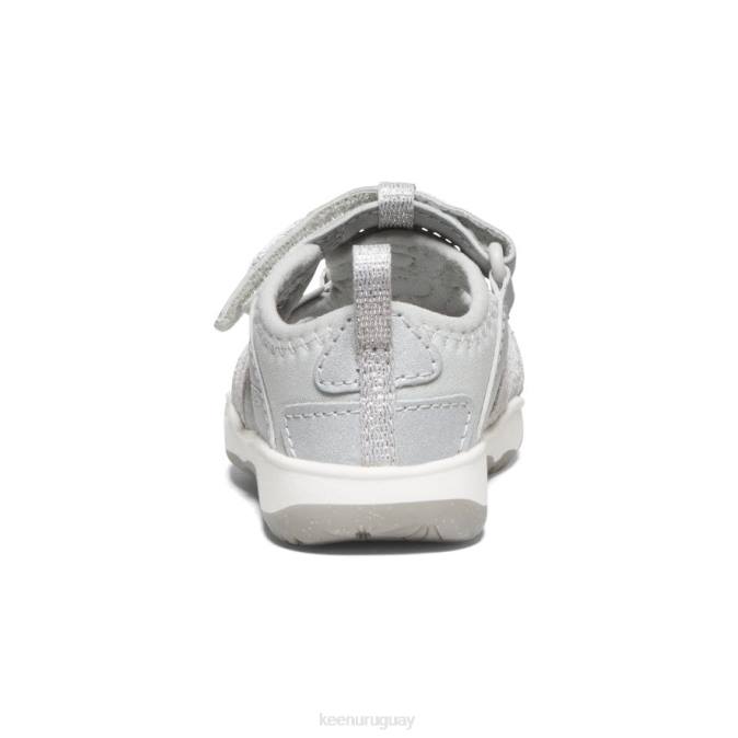 KEEN 8NRX956 calzado plata niños pequeños sandalia moxie