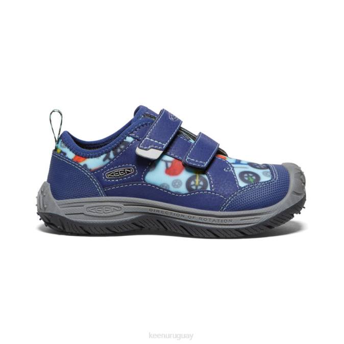 KEEN 8NRX812 calzado profundidades azules/negro pequeños niños sabueso de velocidad