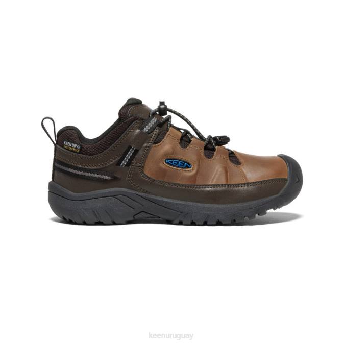 KEEN 8NRX841 calzado grano de café/bisonte niños grandes zapato impermeable targhee