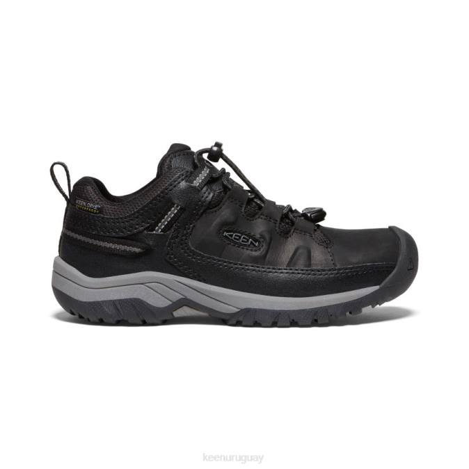 KEEN 8NRX842 calzado negro/gris acero niños grandes zapato impermeable targhee