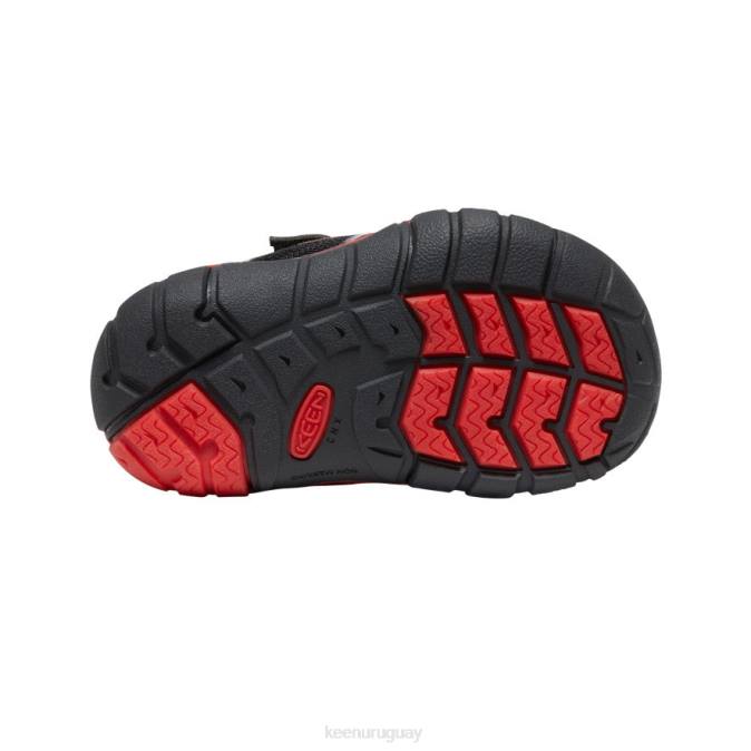 KEEN 8NRX885 calzado alfombra negra/roja niños pequeños zapatillas chandler 2 cnx