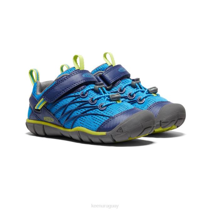 KEEN 8NRX888 calzado azul brillante / profundidades azules pequeños niños chandler cnx