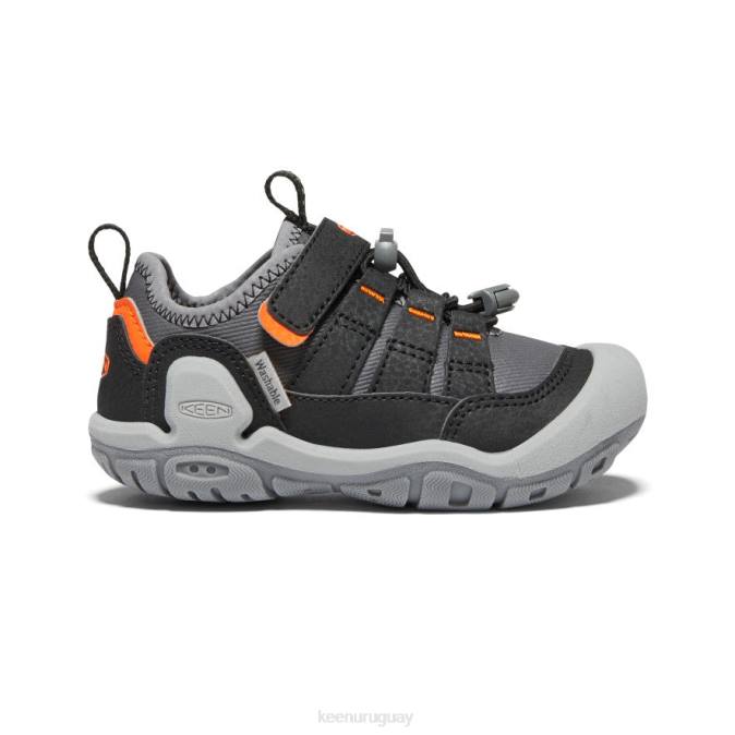KEEN 8NRX908 calzado gris acero/naranja seguridad niños grandes zapatillas con nudo hueco