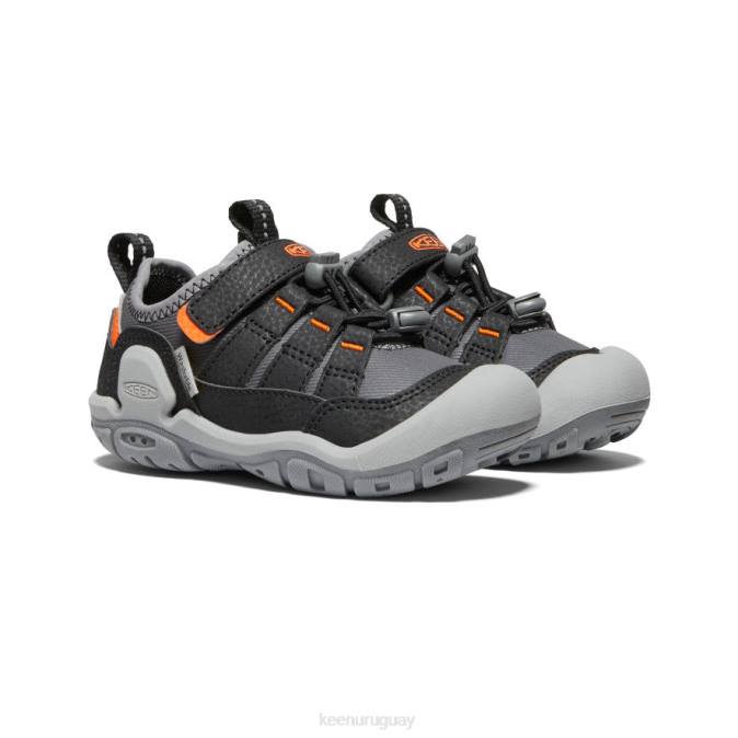 KEEN 8NRX908 calzado gris acero/naranja seguridad niños grandes zapatillas con nudo hueco