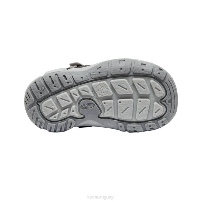 KEEN 8NRX908 calzado gris acero/naranja seguridad niños grandes zapatillas con nudo hueco