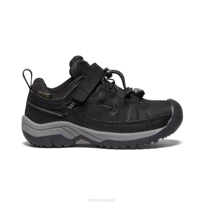 KEEN 8NRX912 calzado negro/gris acero pequeños niños zapato impermeable targhee
