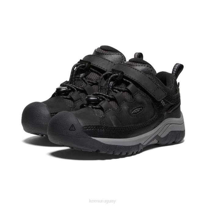 KEEN 8NRX912 calzado negro/gris acero pequeños niños zapato impermeable targhee