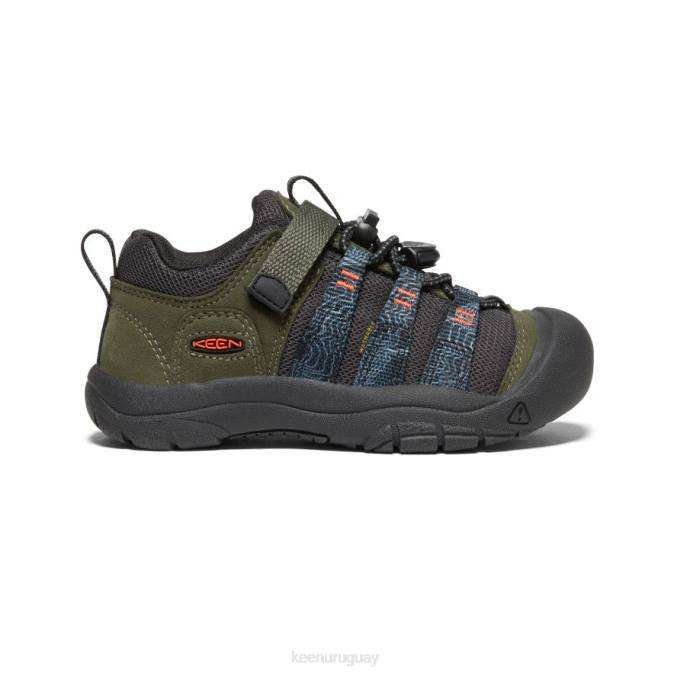 KEEN 8NRX927 calzado noche del bosque/imán pequeños niños newport h2sho