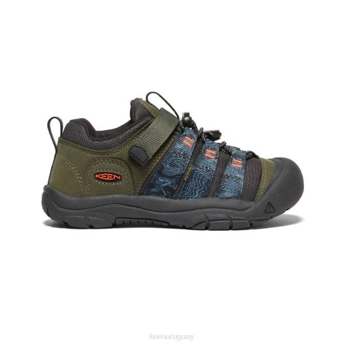 KEEN 8NRX954 calzado noche del bosque/imán niños grandes newport h2sho