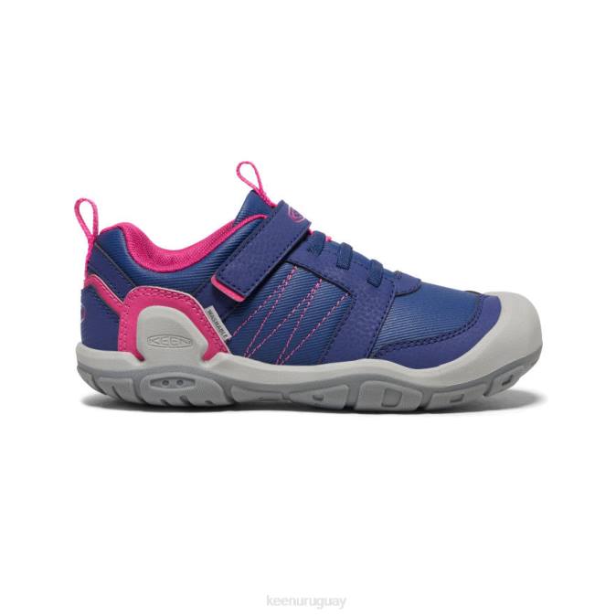 KEEN 8NRX975 calzado profundidades azules/pavo real rosa niños grandes zapatillas con pico y nudo